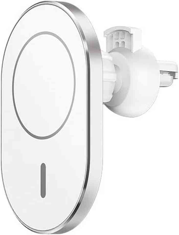 WiWU CH-306 15W LIBERATOR Magnetic Wireless Car Charger- Silver